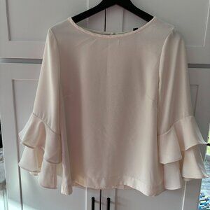 J.Crew Ruffle Bell-Sleeve Blouse